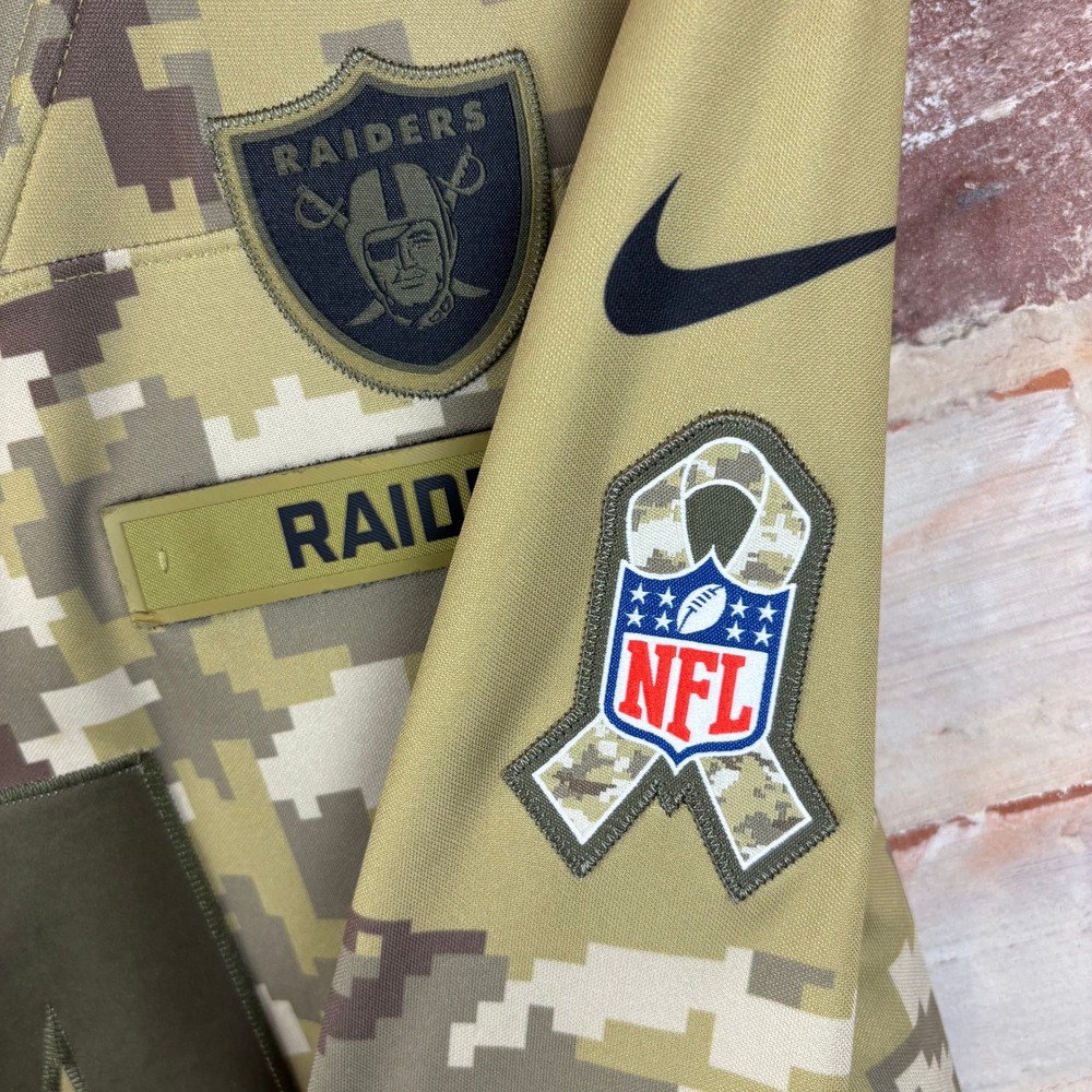 Nike Oakland Raiders Derek Carr #4 Salute To Service Jersey XL Camo NFL - Picture 4 of 9
